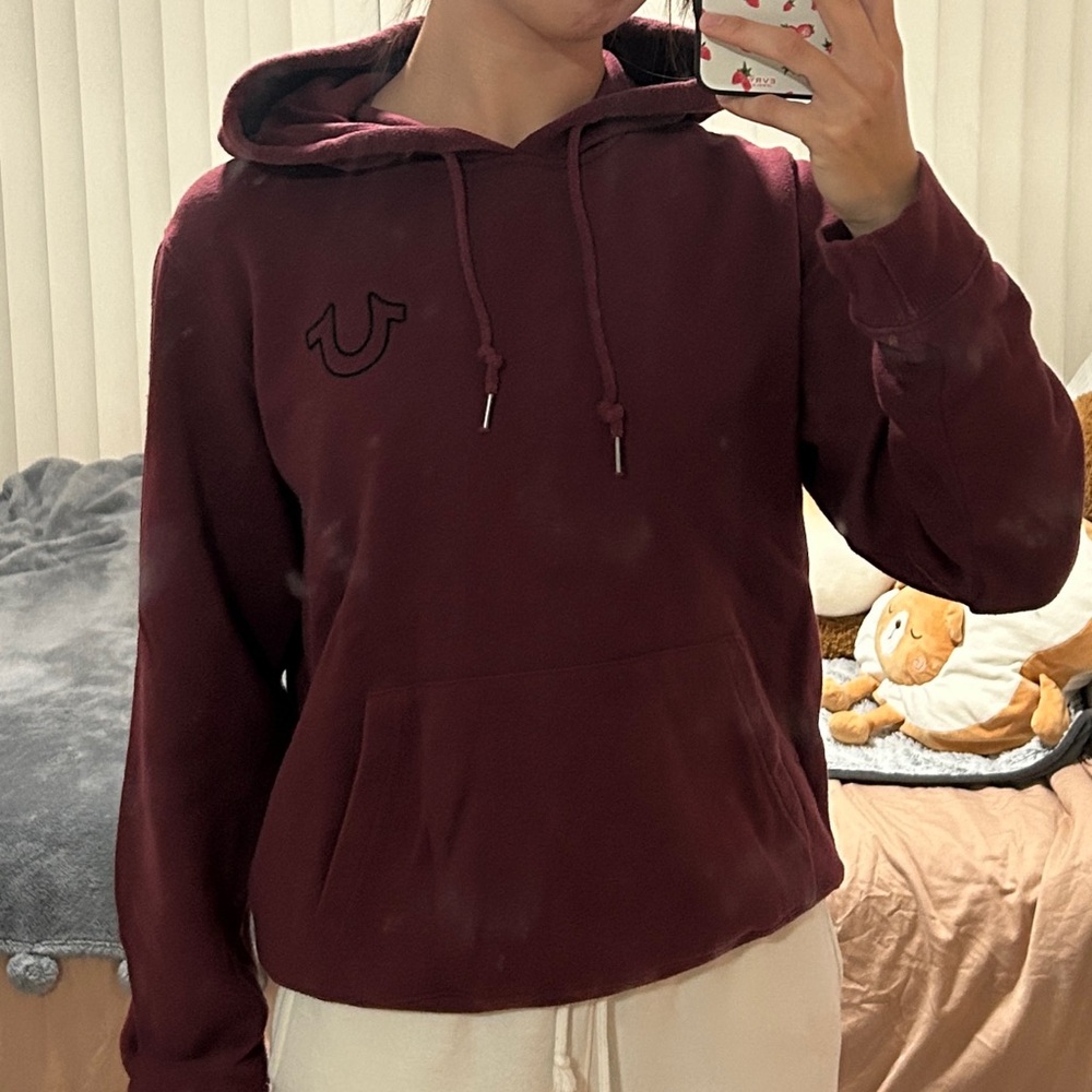 True Religion maroon hoodie